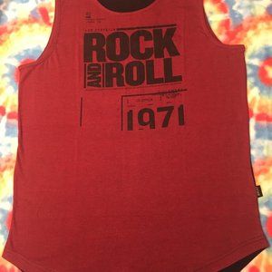 LED ZEPPLIN 1971 Concert Tank Top Cranberry/Black Size L NEW